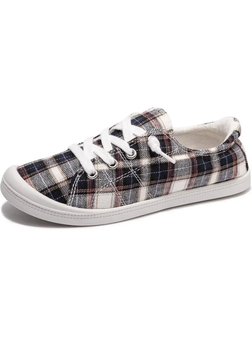 Women's Square Tennis Shoes Classic Canvas Low Top Athletic Running Sneakers